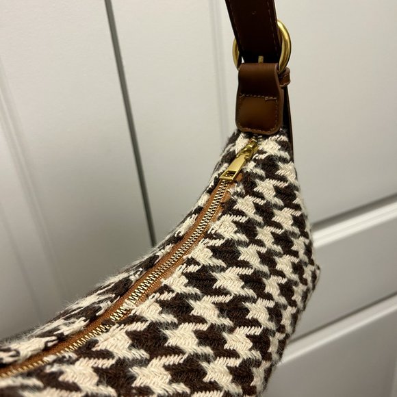 Vintage Style Houndstooth Handbag - Picture 4 of 6